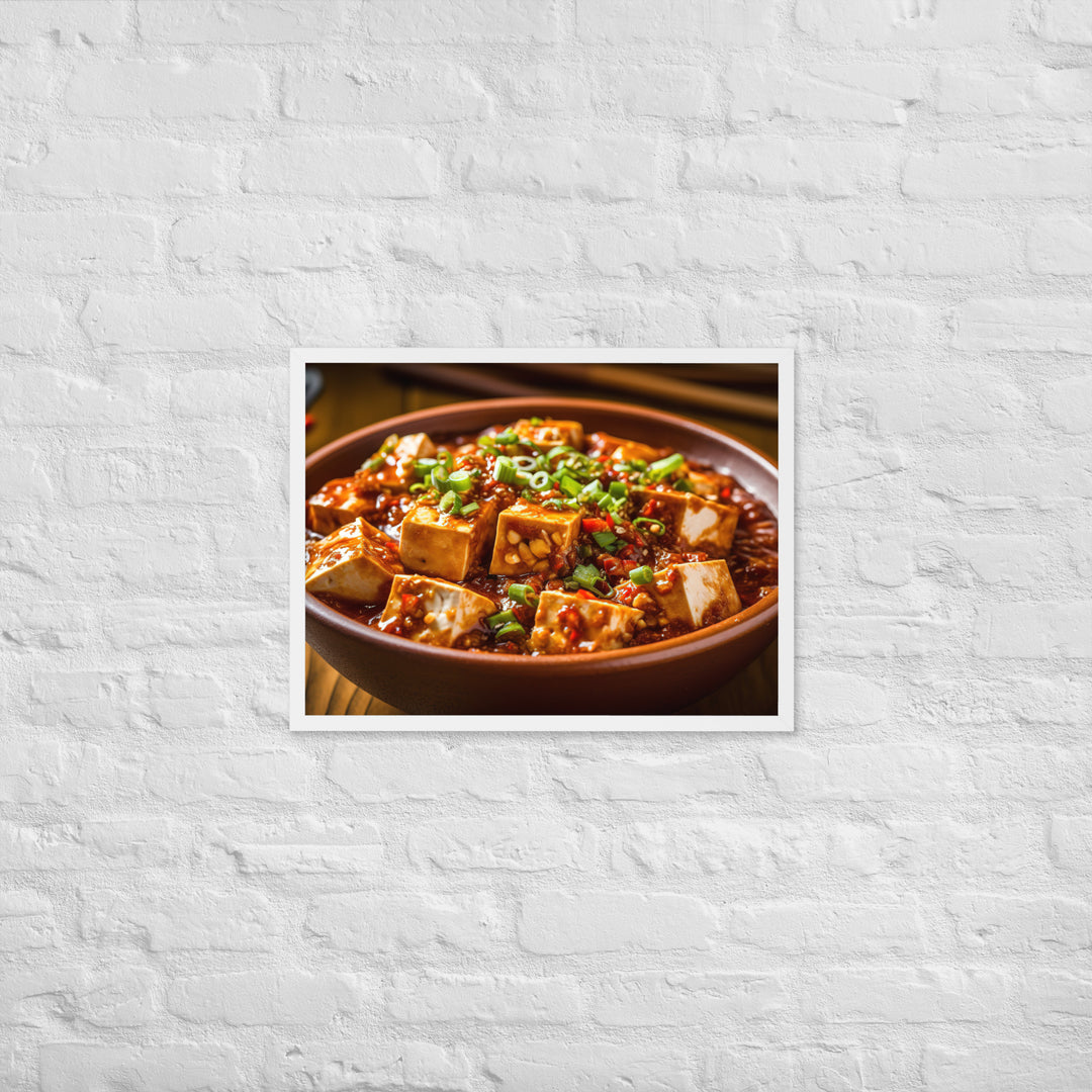 Mapo Tofu Framed poster 🤤 from Yumify.AI