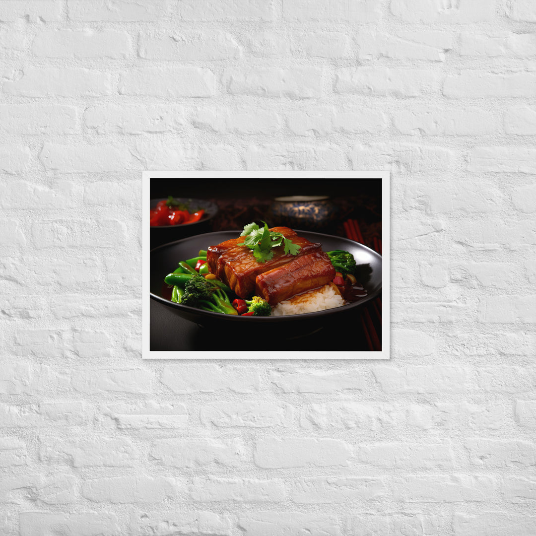 Braised Pork Belly Framed poster 🤤 from Yumify.AI