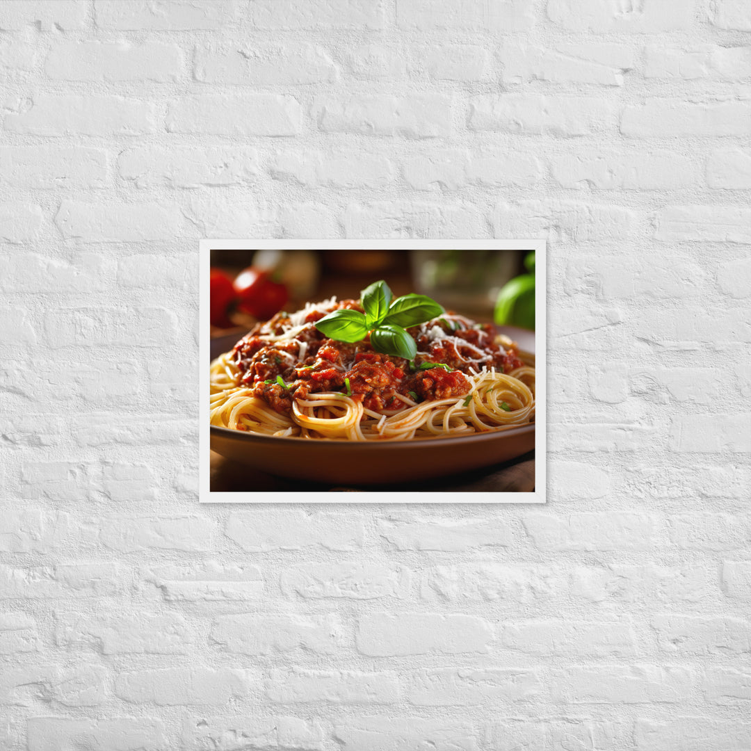 Spaghetti Bolognese Framed poster 🤤 from Yumify.AI