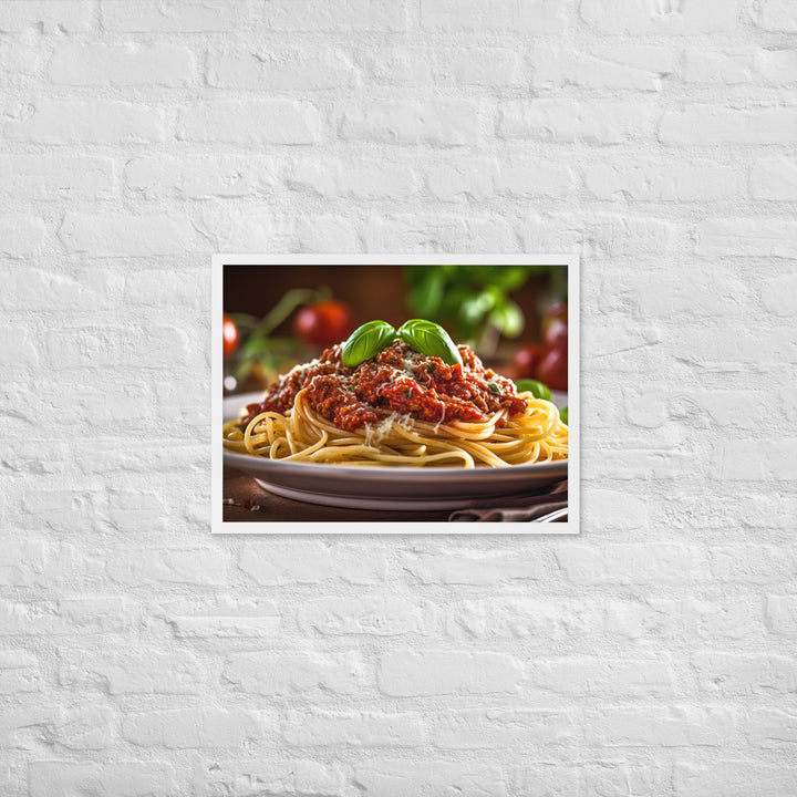 Spaghetti Bolognese Framed poster 🤤 from Yumify.AI