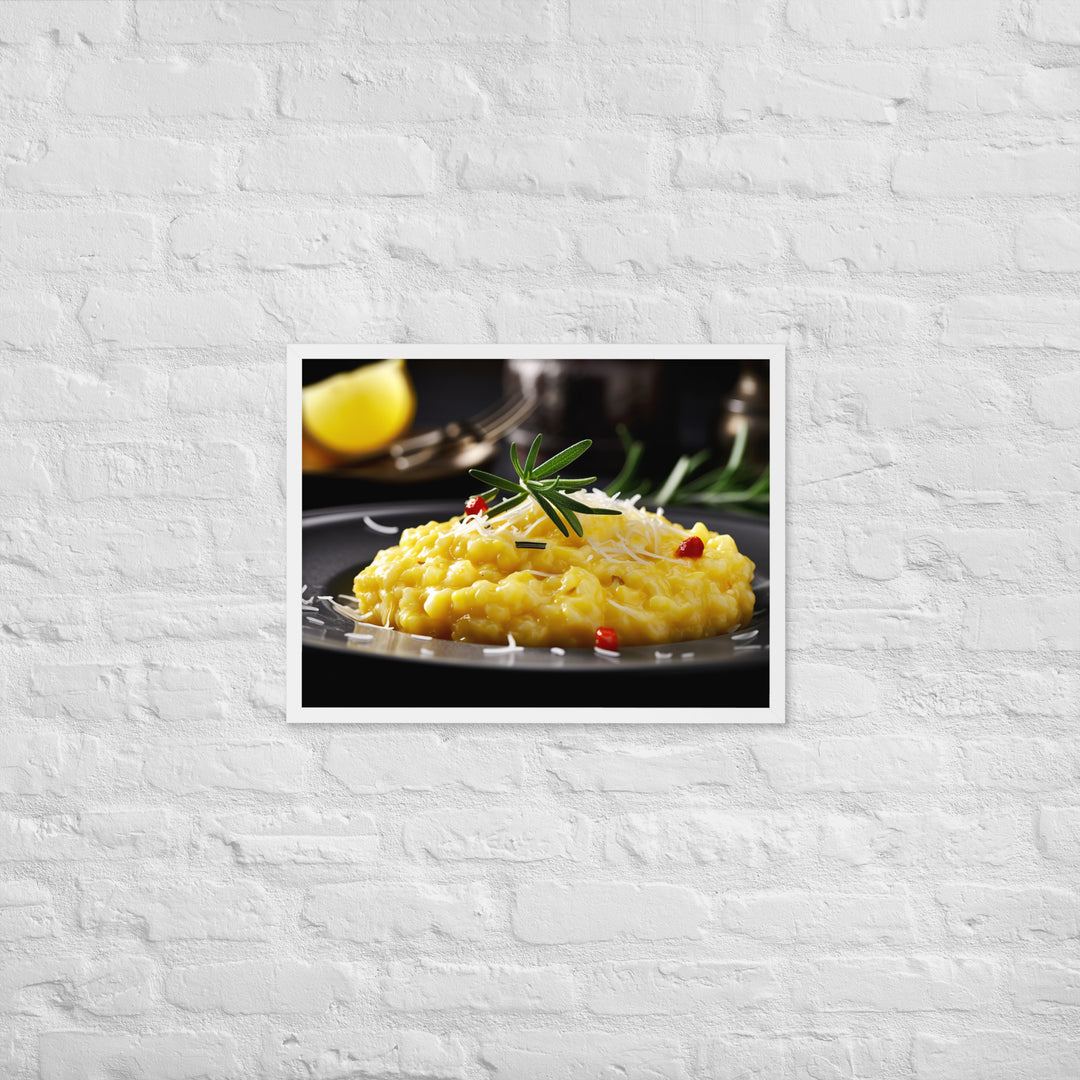 Risotto alla Milanese Framed poster 🤤 from Yumify.AI