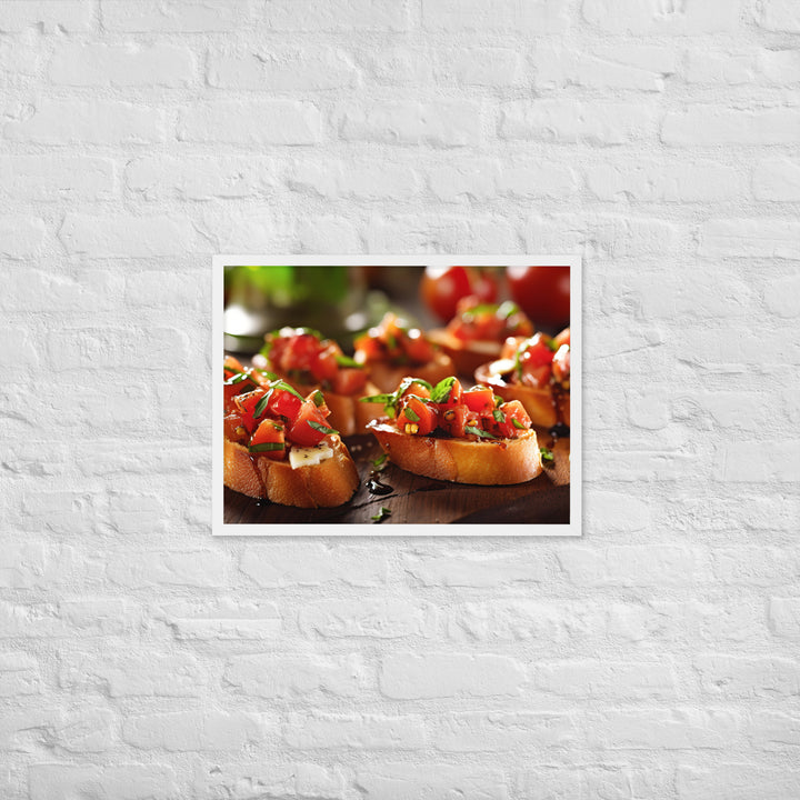 Bruschetta Framed poster 🤤 from Yumify.AI