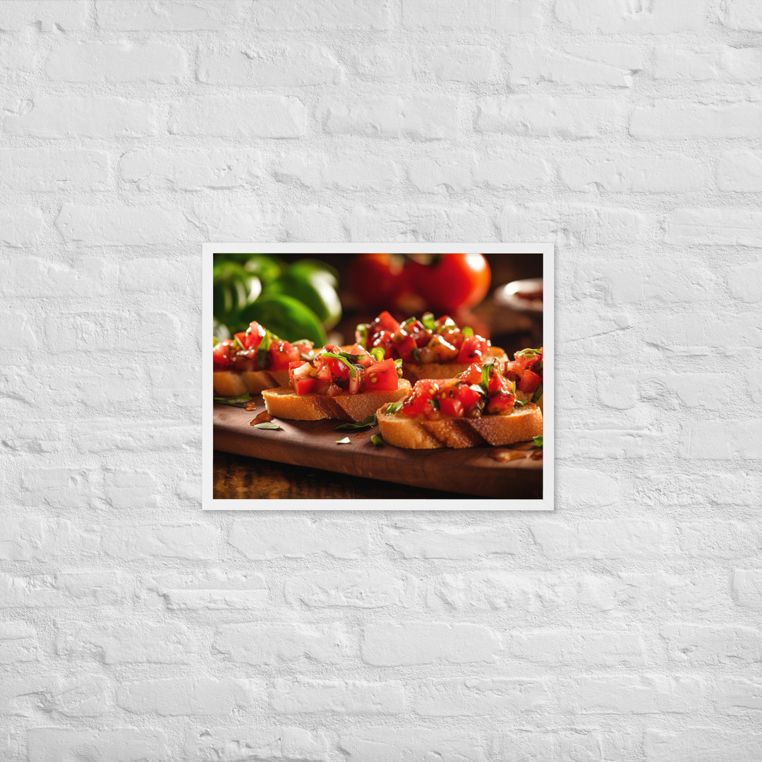 Bruschetta Framed poster 🤤 from Yumify.AI