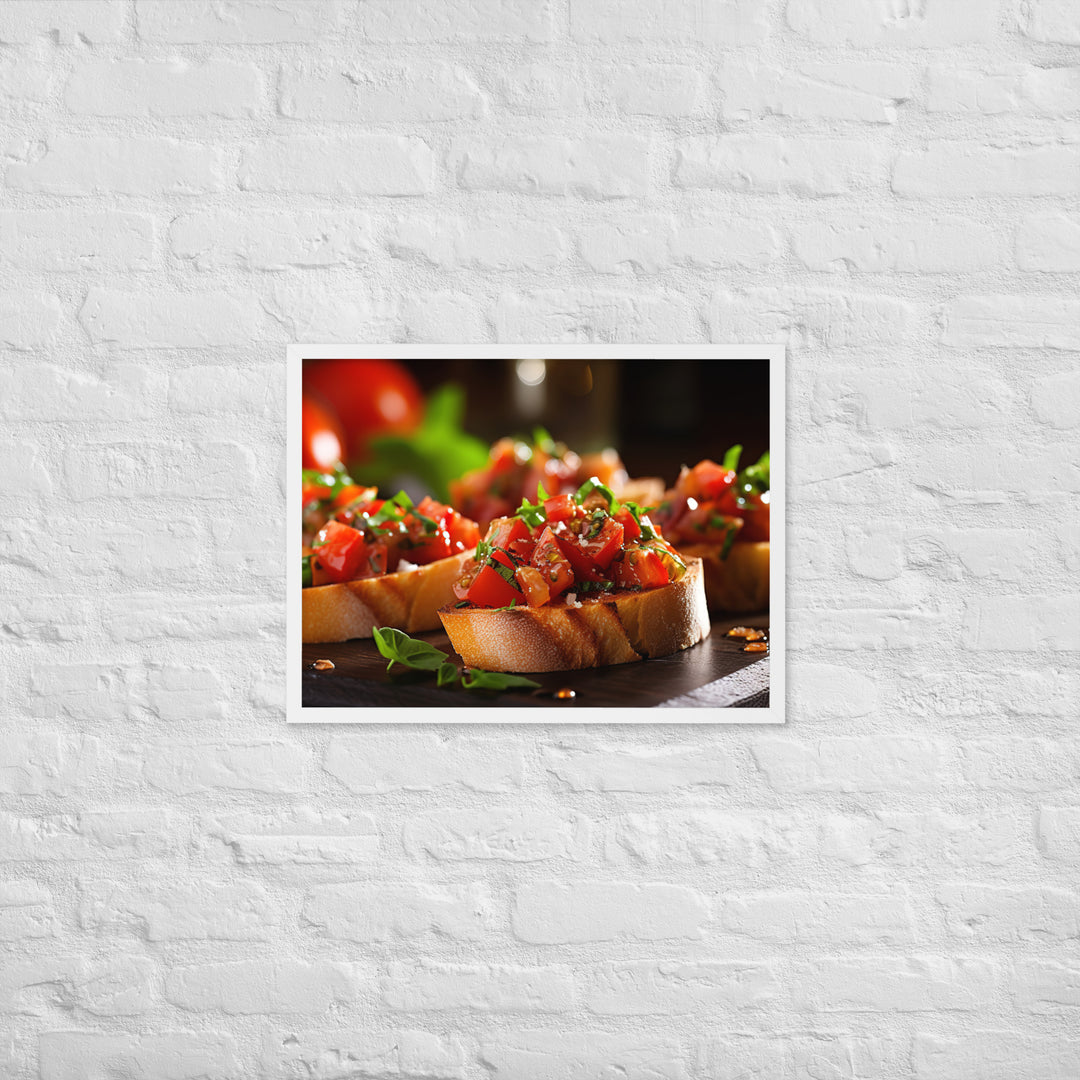 Bruschetta Framed poster 🤤 from Yumify.AI