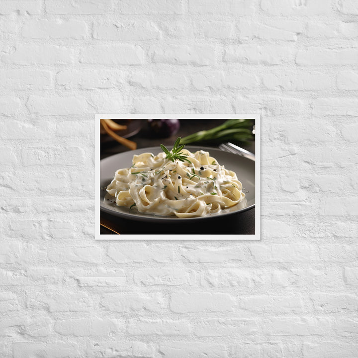 Fettuccine Alfredo Framed poster 🤤 from Yumify.AI