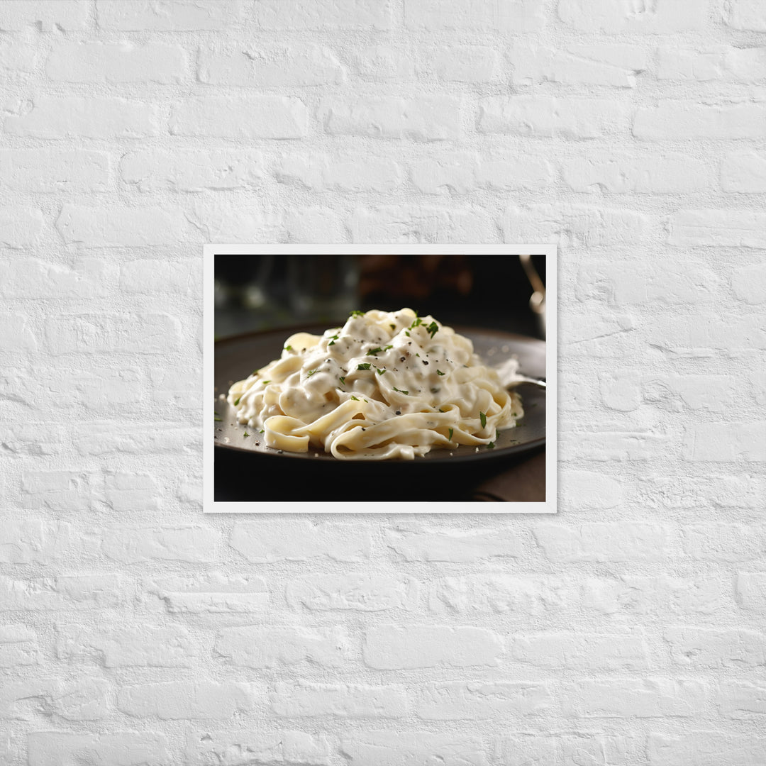 Fettuccine Alfredo Framed poster 🤤 from Yumify.AI