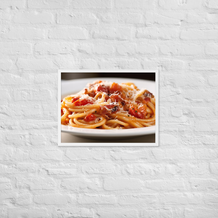 Amatriciana Framed poster 🤤 from Yumify.AI