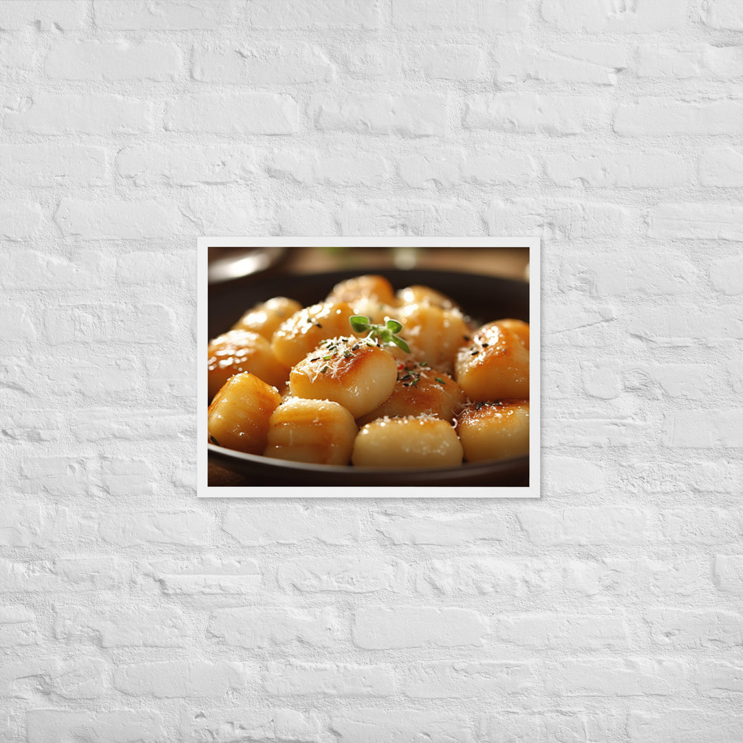 Gnocchi Framed poster 🤤 from Yumify.AI