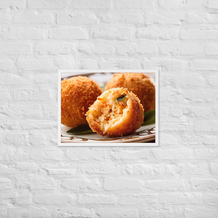 Arancini Framed poster 🤤 from Yumify.AI