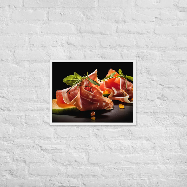 Prosciutto e Melone Framed poster 🤤 from Yumify.AI