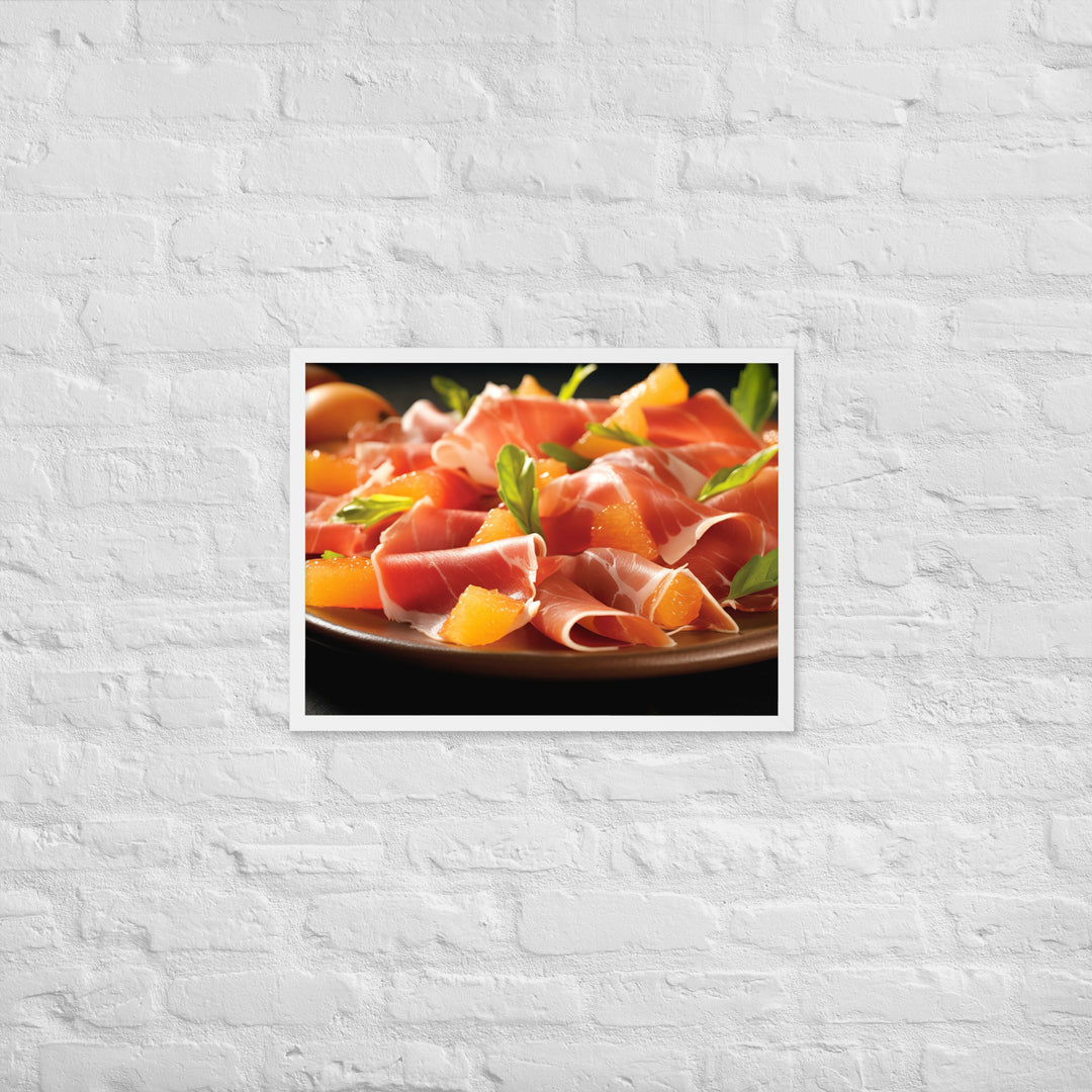 Prosciutto e Melone Framed poster 🤤 from Yumify.AI