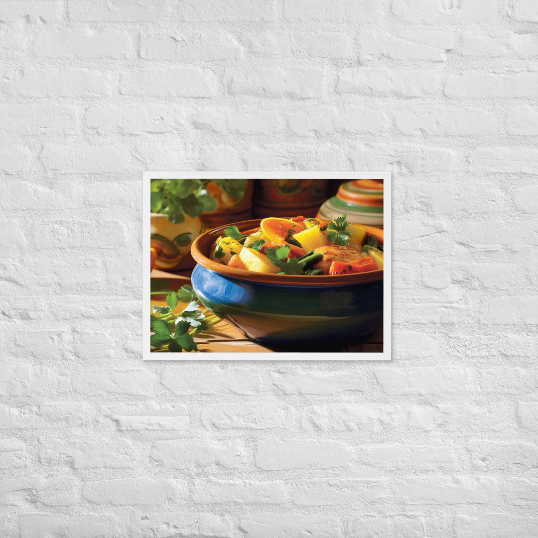 Vegetable Tagine Framed poster 🤤 from Yumify.AI