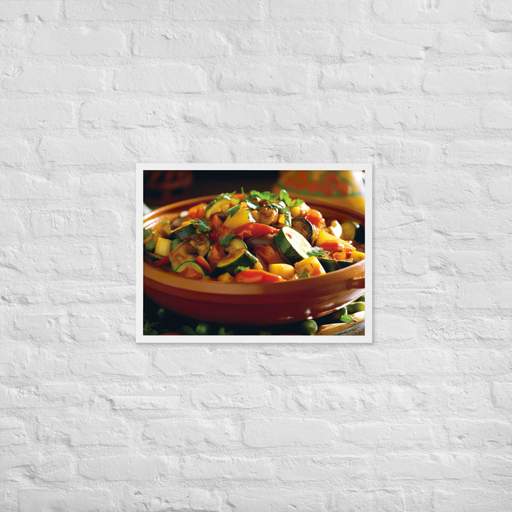 Vegetable Tagine Framed poster 🤤 from Yumify.AI