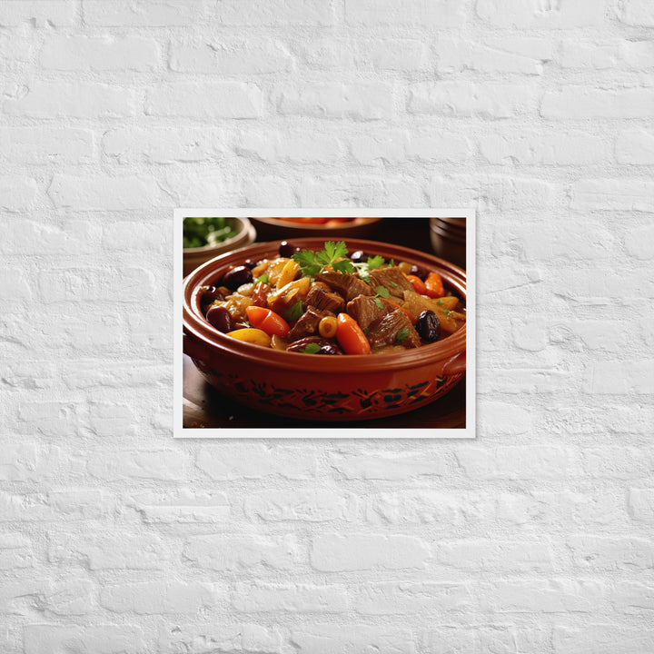 Lamb Tagine Framed poster 🤤 from Yumify.AI