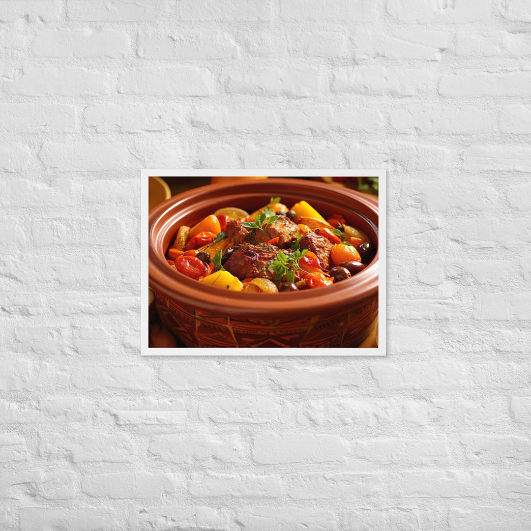 Lamb Tagine Framed poster 🤤 from Yumify.AI