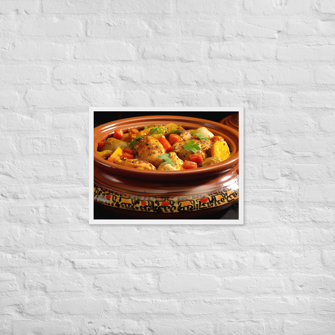 Chicken Tagine Framed poster 🤤 from Yumify.AI