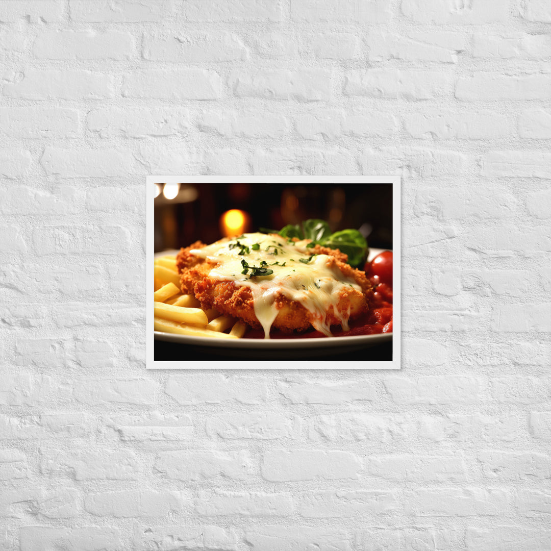 Chicken Parmigiana Framed poster 🤤 from Yumify.AI