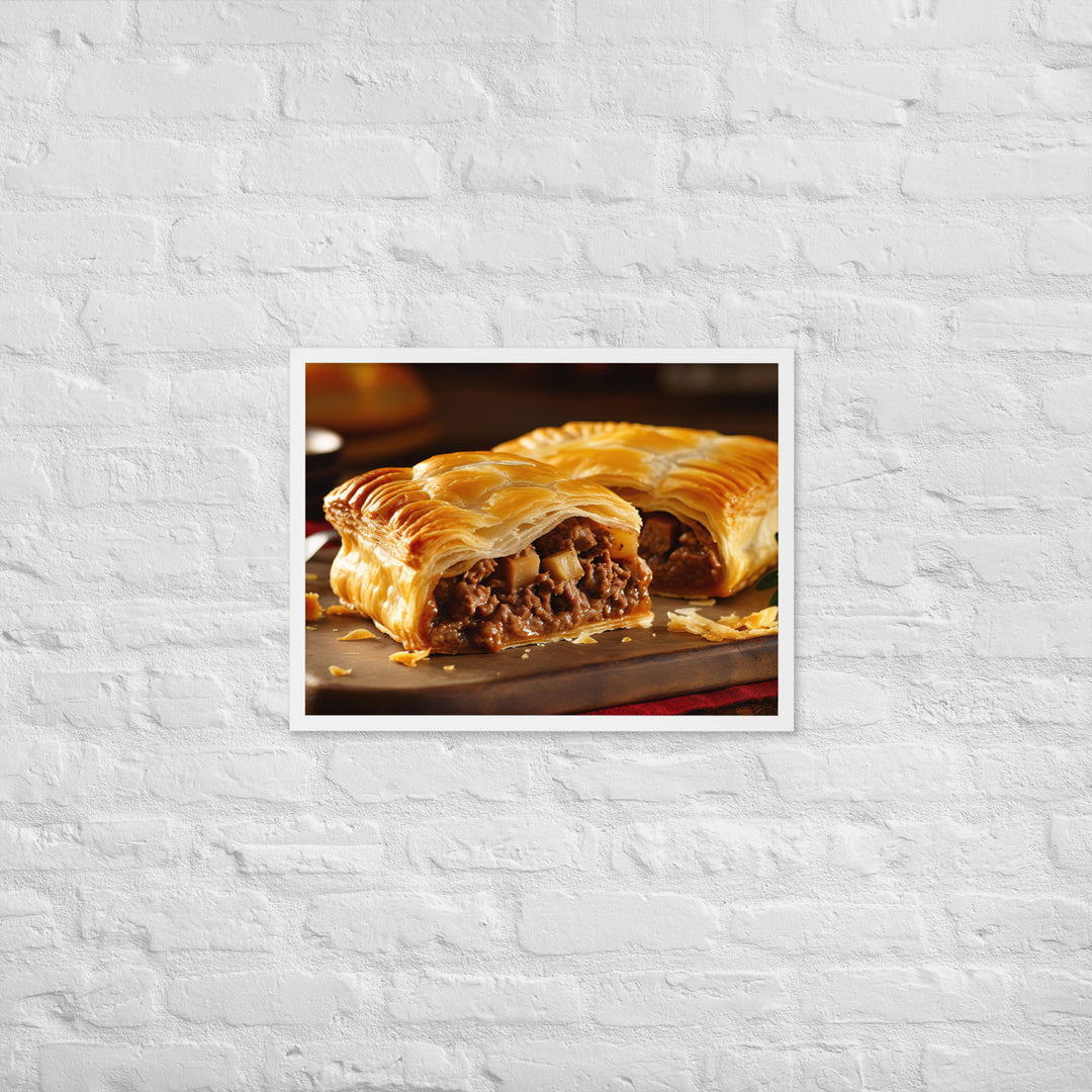 Meat Pie Framed poster 🤤 from Yumify.AI