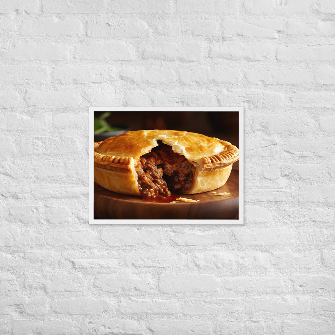 Meat Pie Framed poster 🤤 from Yumify.AI