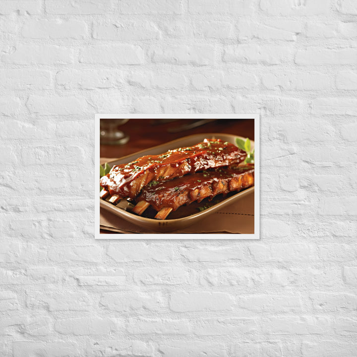 Barbecue Ribs Framed poster 🤤 from Yumify.AI