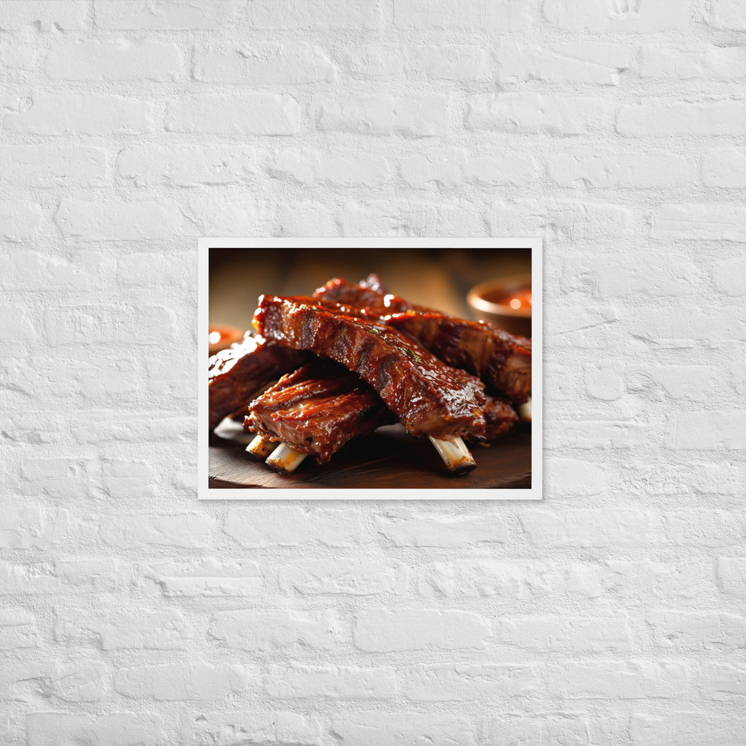 Barbecue Ribs Framed poster 🤤 from Yumify.AI