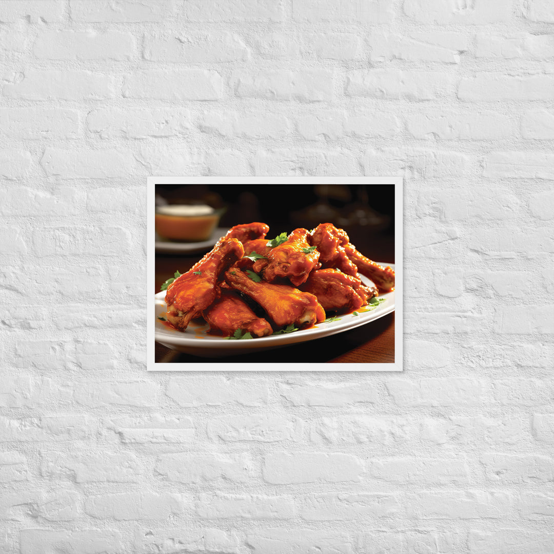 Buffalo Wings Framed poster 🤤 from Yumify.AI