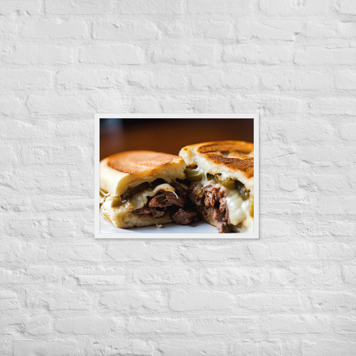 Cheesesteak Sandwich Framed poster 🤤 from Yumify.AI