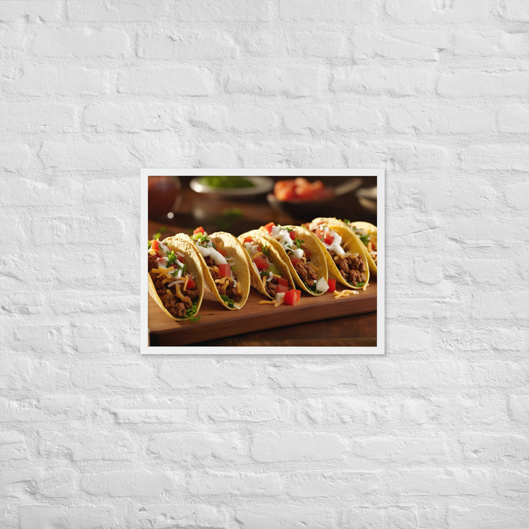 Tacos Framed poster 🤤 from Yumify.AI