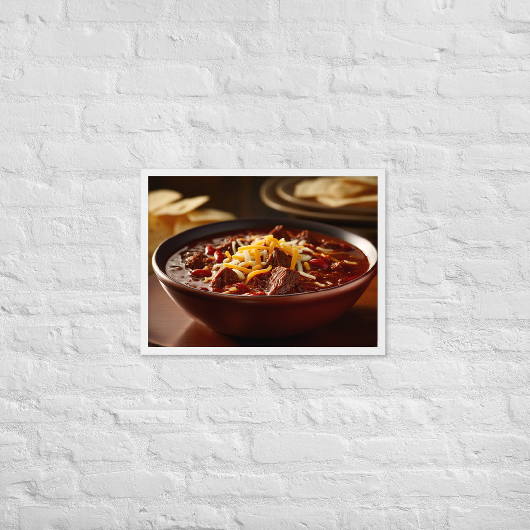 Texas Chili Framed poster 🤤 from Yumify.AI