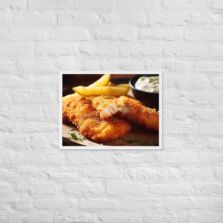 Southern Fried Catfish Framed poster 🤤 from Yumify.AI