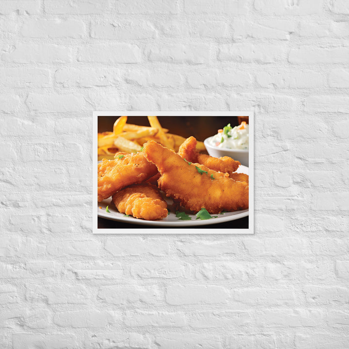 Southern Fried Catfish Framed poster 🤤 from Yumify.AI