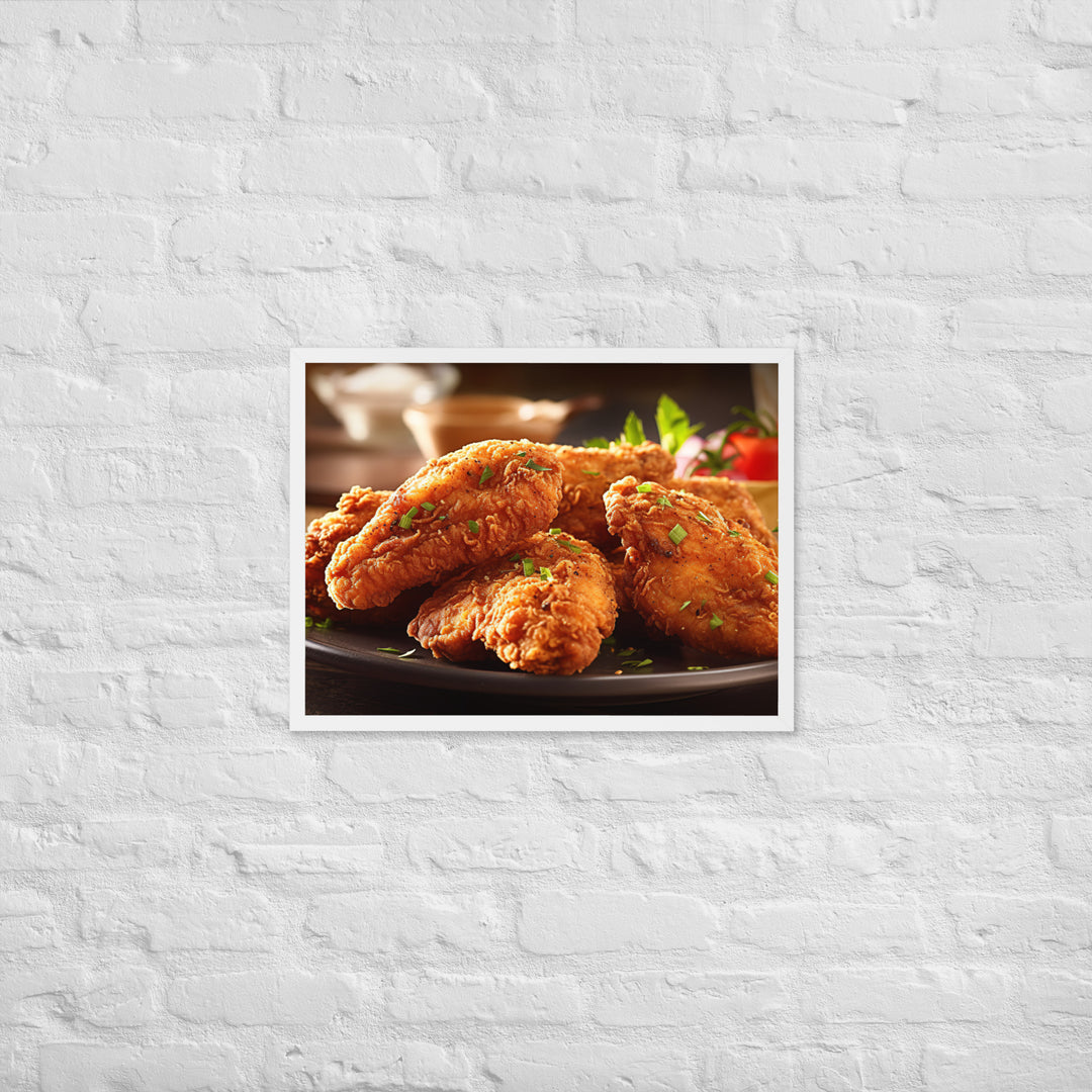 Southern Fried Chicken Framed poster 🤤 from Yumify.AI