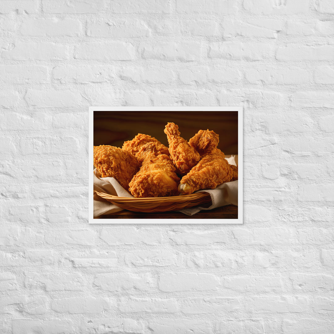 Country Fried Chicken Framed poster 🤤 from Yumify.AI