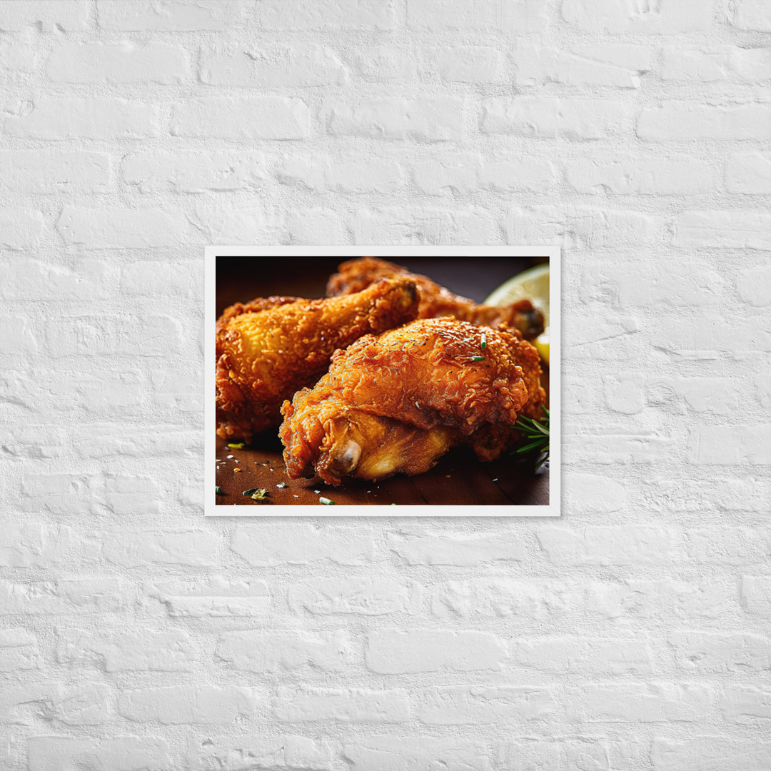 Buttermilk Fried Chicken Framed poster 🤤 from Yumify.AI