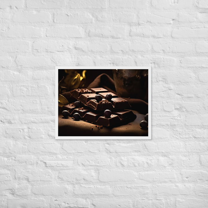 Dark Chocolate Framed poster 🤤 from Yumify.AI