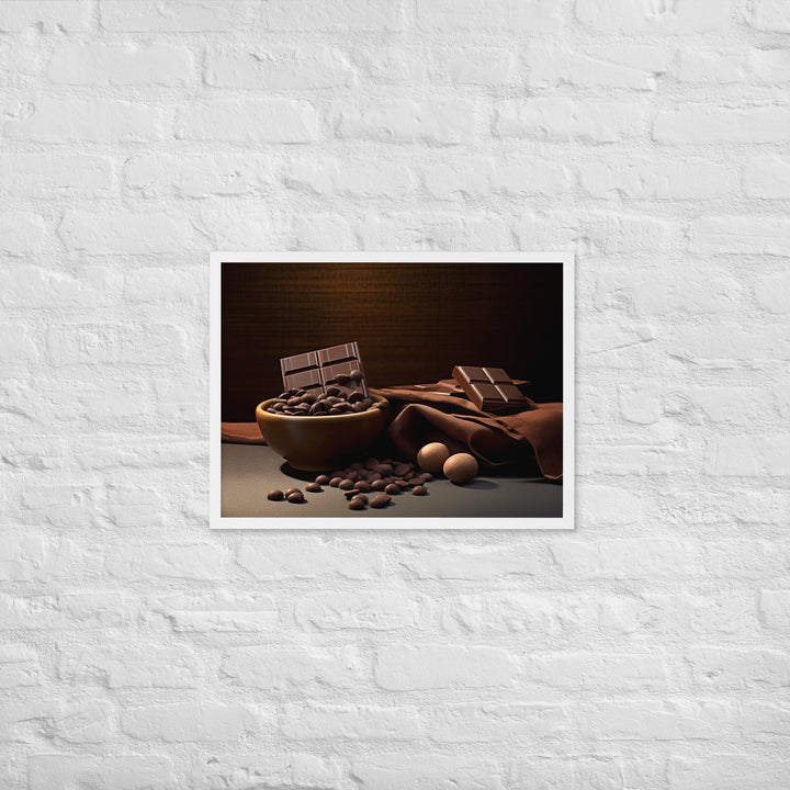 Dark Chocolate Framed poster 🤤 from Yumify.AI