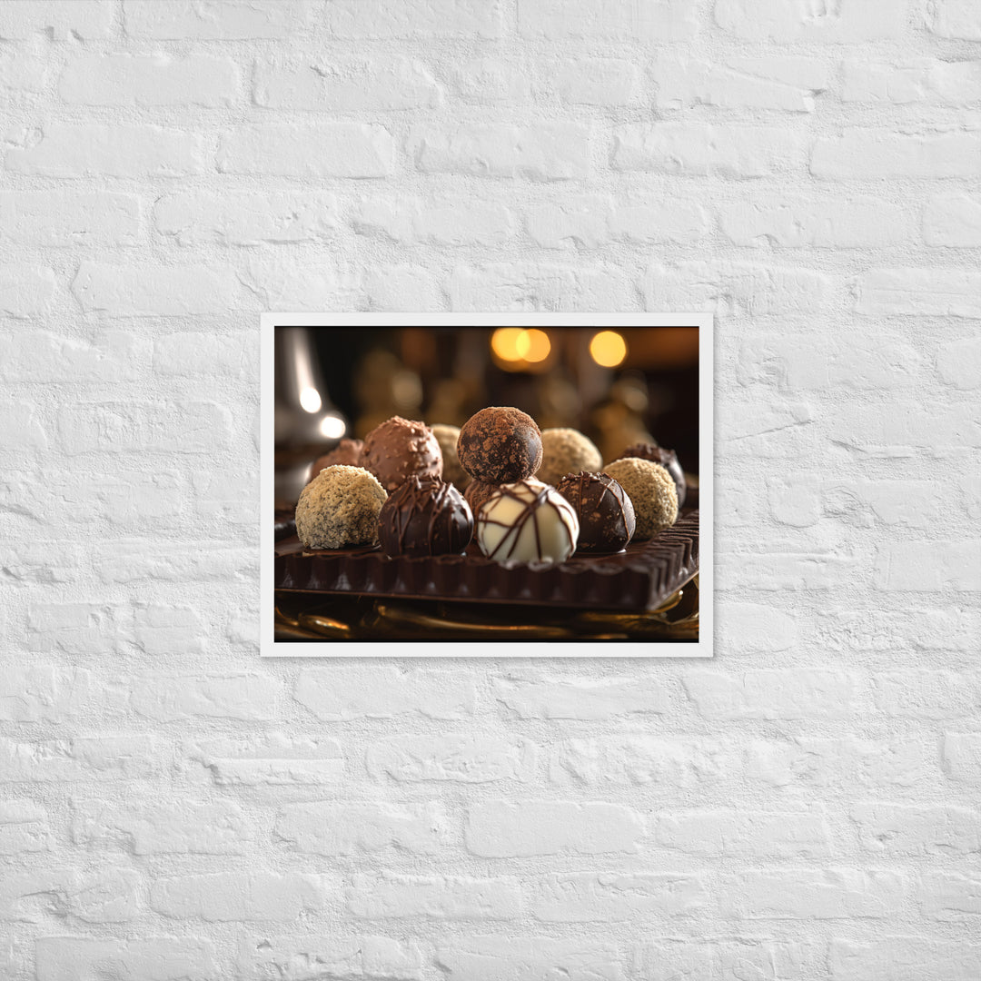 Chocolate Truffles Framed poster 🤤 from Yumify.AI