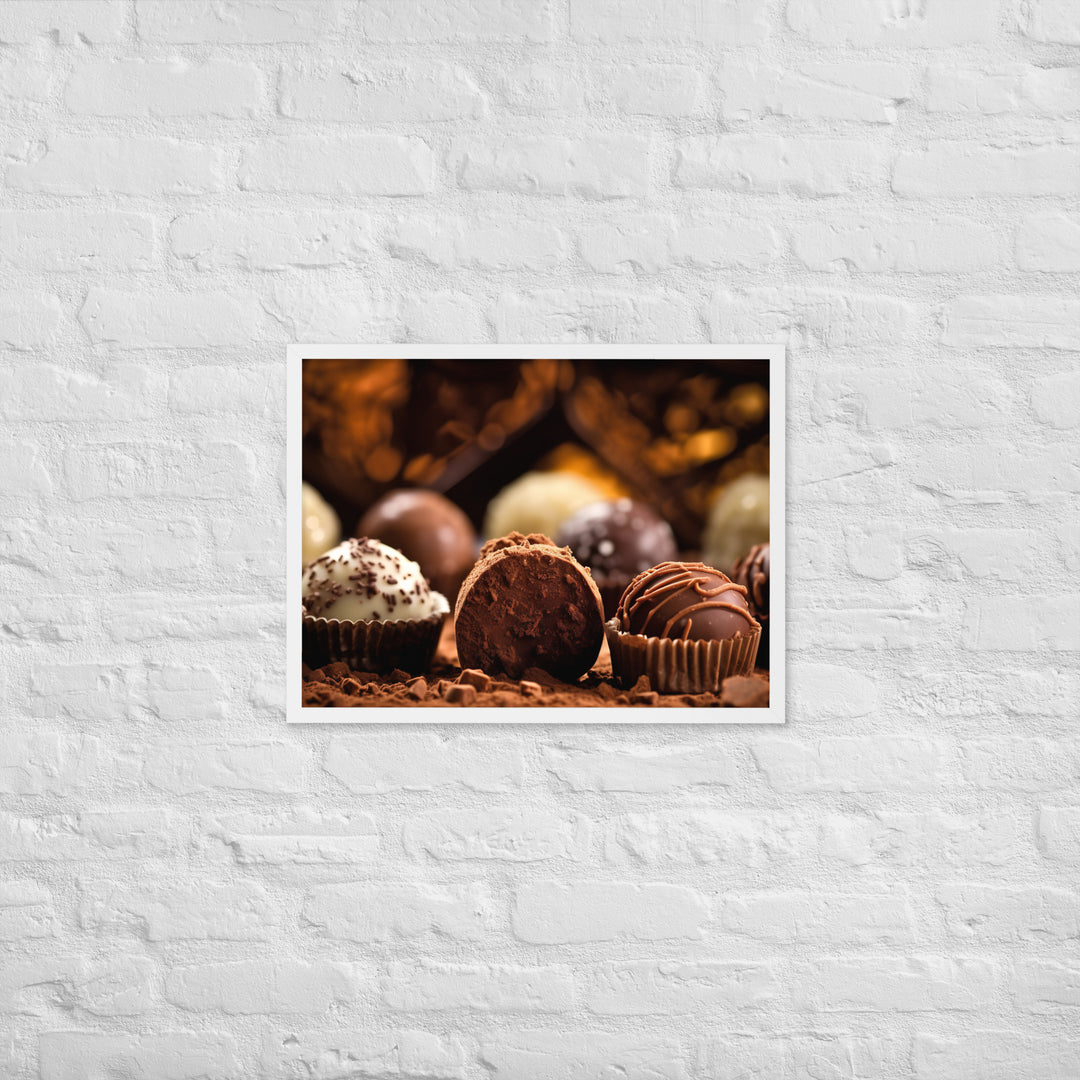 Chocolate Truffles Framed poster 🤤 from Yumify.AI