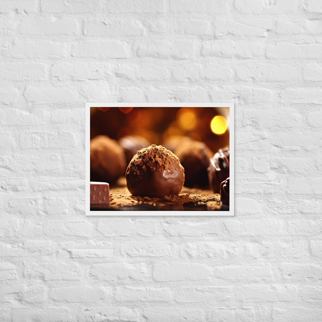 Chocolate Truffles Framed poster 🤤 from Yumify.AI