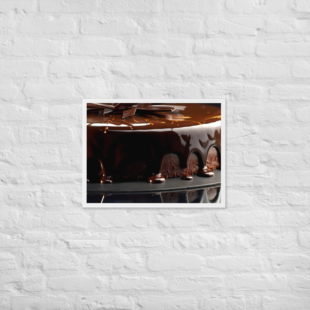 Chocolate Ganache Framed poster 🤤 from Yumify.AI