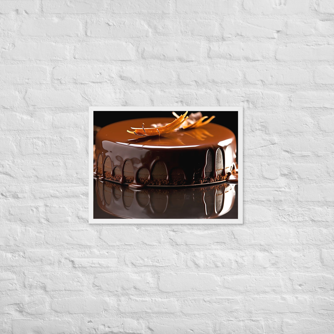 Chocolate Ganache Framed poster 🤤 from Yumify.AI