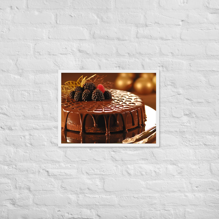 Chocolate Cakes and Desserts Framed poster 🤤 from Yumify.AI