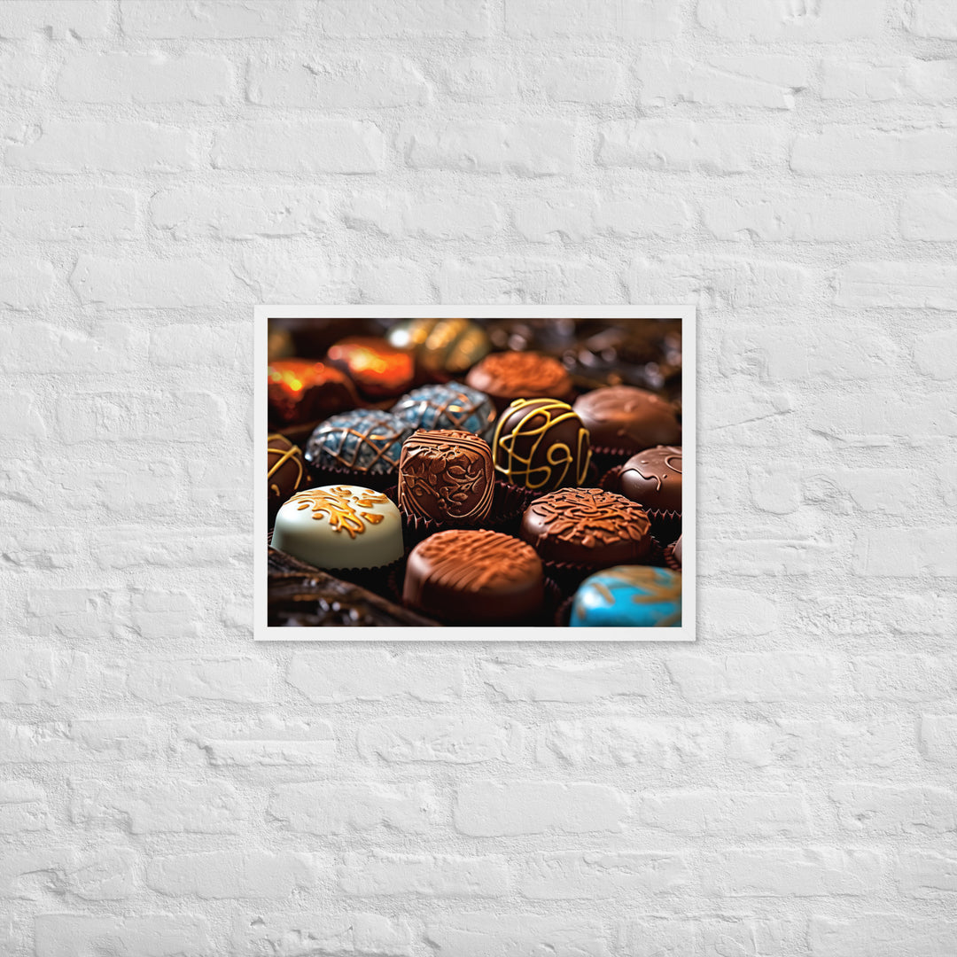 Chocolate Bonbons Framed poster 🤤 from Yumify.AI