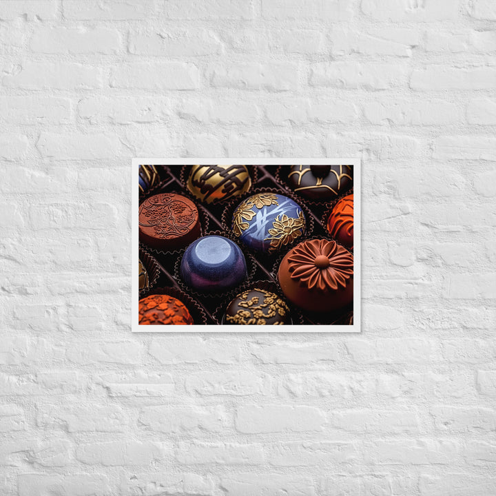 Chocolate Bonbons Framed poster 🤤 from Yumify.AI