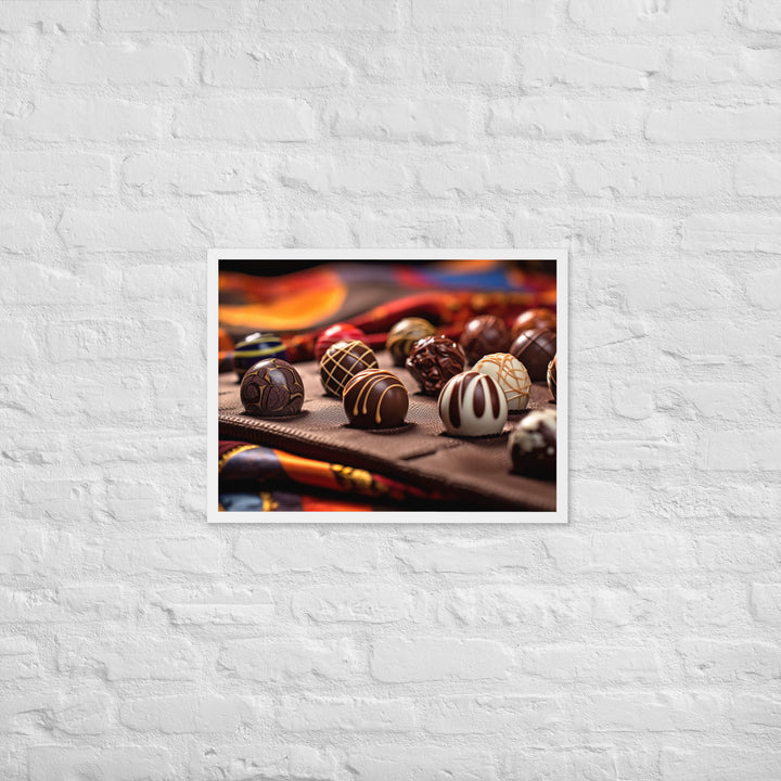 Chocolate Bonbons Framed poster 🤤 from Yumify.AI