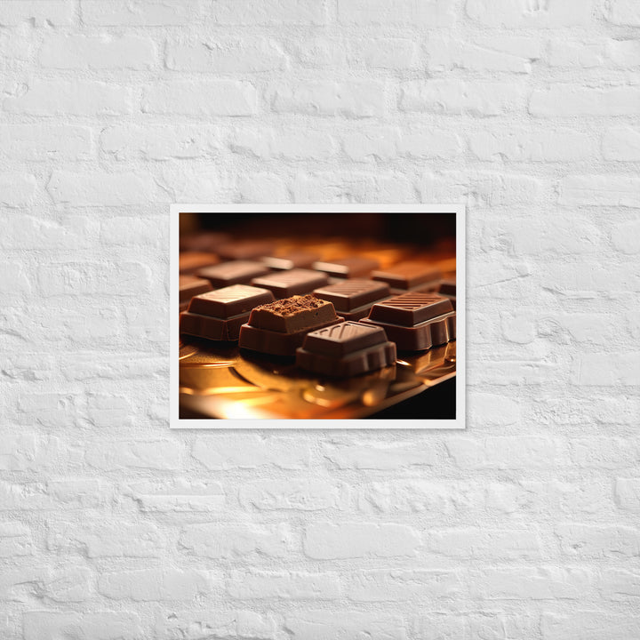 Chocolate Bars Framed poster 🤤 from Yumify.AI