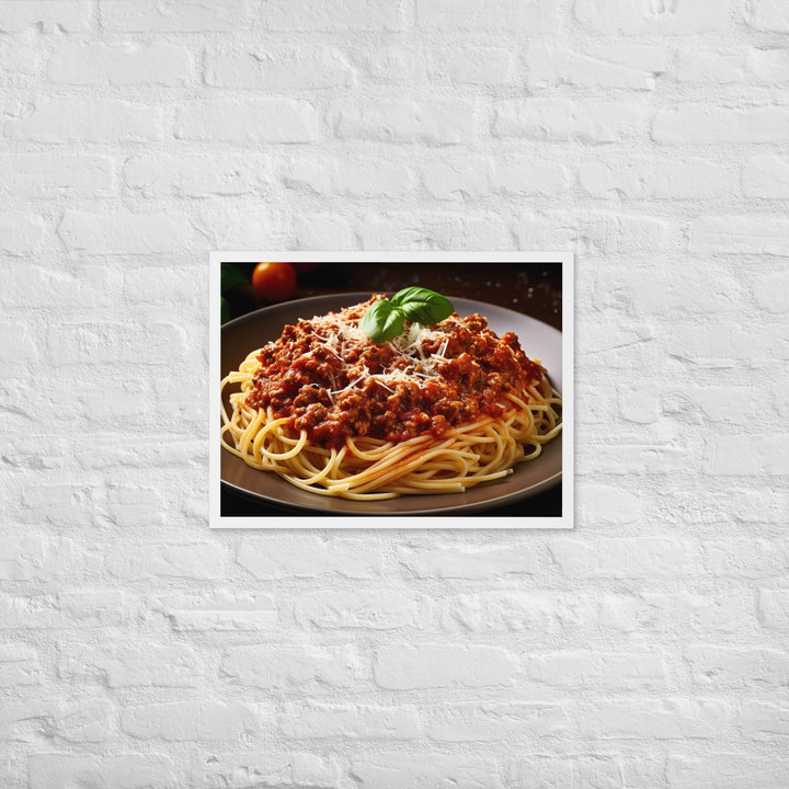 Spaghetti Bolognese Framed poster 🤤 from Yumify.AI