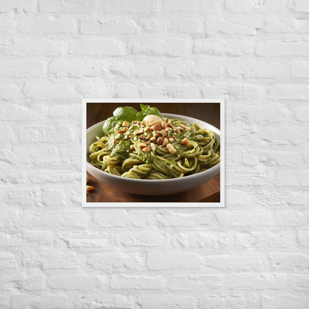 Pesto Pasta Framed poster 🤤 from Yumify.AI