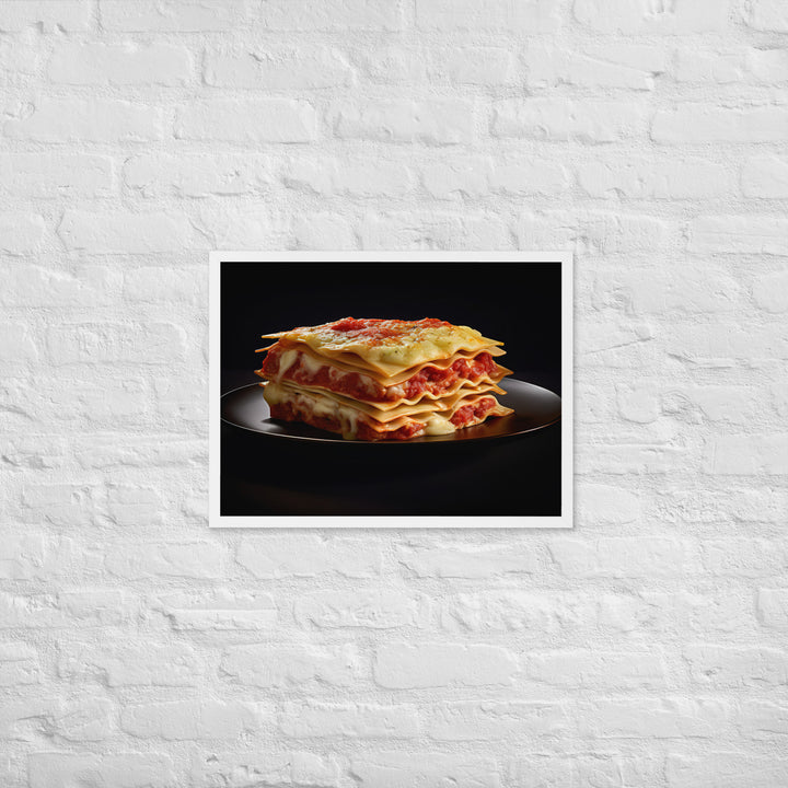 Lasagna Framed poster 🤤 from Yumify.AI