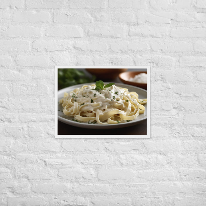 Fettuccine Alfredo Framed poster 🤤 from Yumify.AI